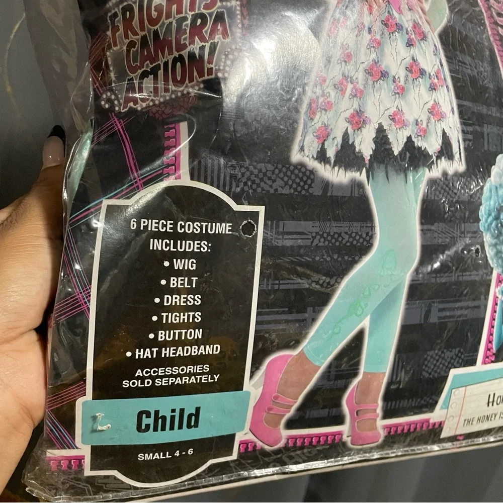 Monster High Honey Swamp Costume- Small 4-6
